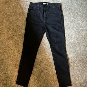 Madewell high rise skinny jeans (lunar wash)